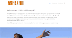 Desktop Screenshot of maxmill.no